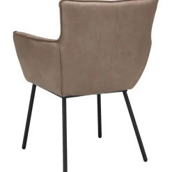 Eetkamerstoel Novile microleder taupe