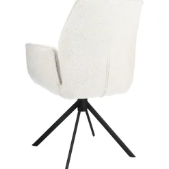 Eetkamerstoel Ombrone draaibaar chenille lichtgrijs