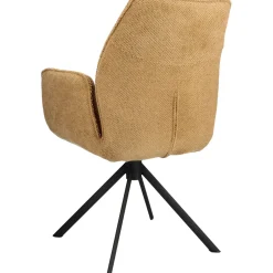 Eetkamerstoel Ombrone draaibaar chenille bruin