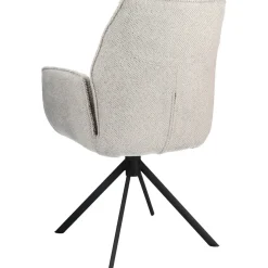 Eetkamerstoel Ombrone draaibaar chenille grijs