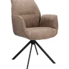Eetkamerstoel Ombrone draaibaar chenille taupe