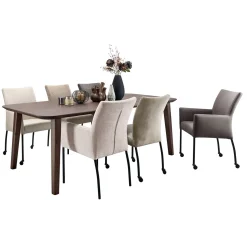 Eetkamerstoel Sessione velvet beige