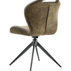 Eetkamerstoel Tantini draaibaar microvezel groen