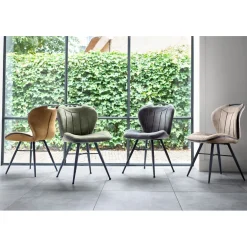 Eetkamerstoel Tantini microvezel groen