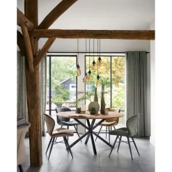 Eetkamerstoel Tantini microvezel groen