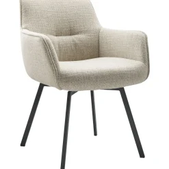 Eetkamerstoel Turelli draaibaar beige