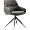 Eetkamerstoel Veda draaibaar microvezel antraciet