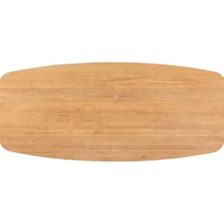 Eettafel Aska teak 220x100 cm Deens ovaal naturel brushed