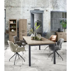 Eettafel Hevano eikenhout 220x100 cm rechthoekig