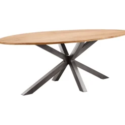 Eettafel Mesola mangohout 200x100 cm ovaal natural