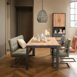 Eettafel Mesola mangohout 220x100 cm rechthoekig natural