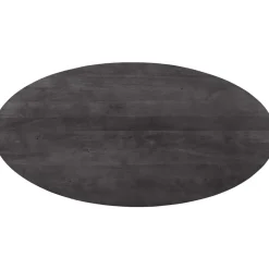 Eettafel Piastra 230x115 cm ovaal zwart