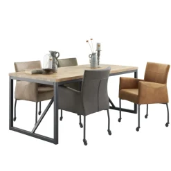 Eettafel Ricardi 220x100 cm rechthoekig mango