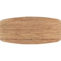 Eettafel Romaro teakhout 220x100 cm Deens ovaal mix rough