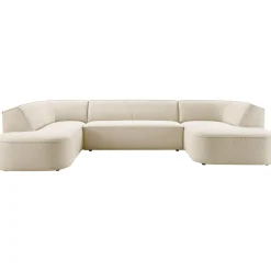 Elementenbank rechts breed Baricci HR koudschuim ecru