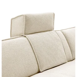 Elementenbank rechts breed Baricci HR koudschuim ecru