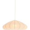 Hanglamp Cantilupo L wit linnen 1-lichts