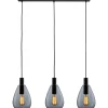 Hanglamp Felinio smoke glas 3-lichts