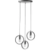 Hanglamp Girare zwart metaal 3-lichts