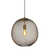 Hanglamp Maroggia bruin rond 40cm koper 1-lichts