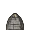 Hanglamp Marola zwart goud 37x30 cm