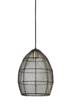 Hanglamp Marola zwart goud 31x23 cm