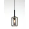 Hanglamp Peglio glas smoke zwart 1-lichts