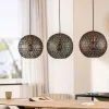 Hanglamp Tossica Ø 30 cm zwart staal 3-lichts