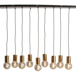 Hanglamp Trecate ruw antiek brons 9-lichts