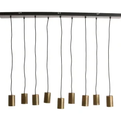 Hanglamp Trecate ruw antiek brons 9-lichts