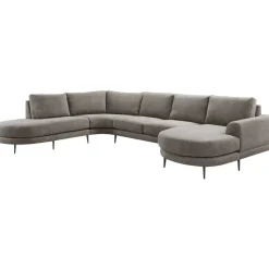 Hoekbank Aziri pocket visco zitting excellent rug taupe