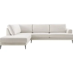 Hoekbank links Ansio HR-visco zitting beige