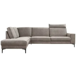 Hoekbank links Barrio bruin relaxfunctie excellent comfort