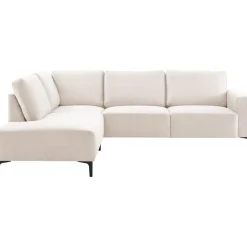 Hoekbank links Fabria beige basic comfort