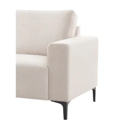 Hoekbank Links Fabria polyetherschuim beige