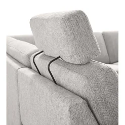 Hoekbank links Muscolo grijs relaxfunctie premium comfort