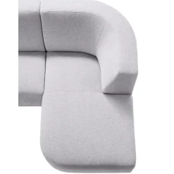 Hoekbank links Pantini lichtgrijs excellent comfort