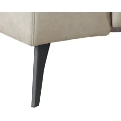 Hoekbank links Piorino pocketvering lichtgrijs relaxfunctie