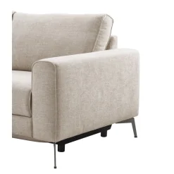 Hoekbank Linoza naturel relaxfunctie rechts premium comfort