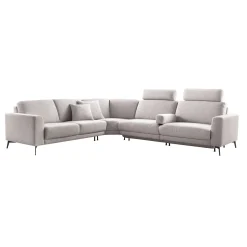 Hoekbank Moscato bonell HR-schuim zitting lichtgrijs