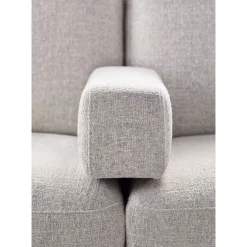 Hoekbank Moscato bonell HR-schuim zitting lichtgrijs