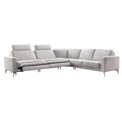 Hoekbank Moscato bonell HR-schuim zitting lichtgrijs