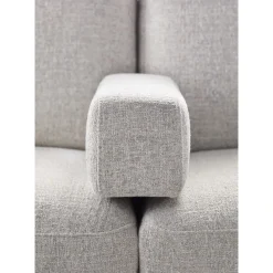 Hoekbank Moscato bonell HR-schuim zitting lichtgrijs