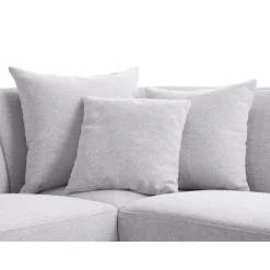 Hoekbank Pantini HR-schuim zitting lichtgrijs