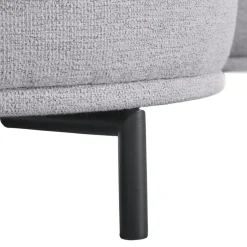 Hoekbank Pantini HR-schuim zitting lichtgrijs