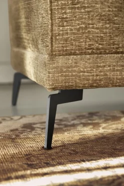 Hoekbank rechts Andelo pocket/visco zitting bruin