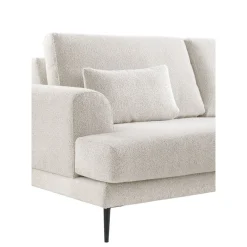 Hoekbank rechts Ansio pocket-visco zitting beige