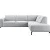 Hoekbank rechts Bellanti lichtgrijs premium comfort