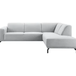 Hoekbank rechts Bellanti lichtgrijs premium comfort