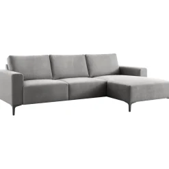 Hoekbank rechts Fabria grijs basic comfort
